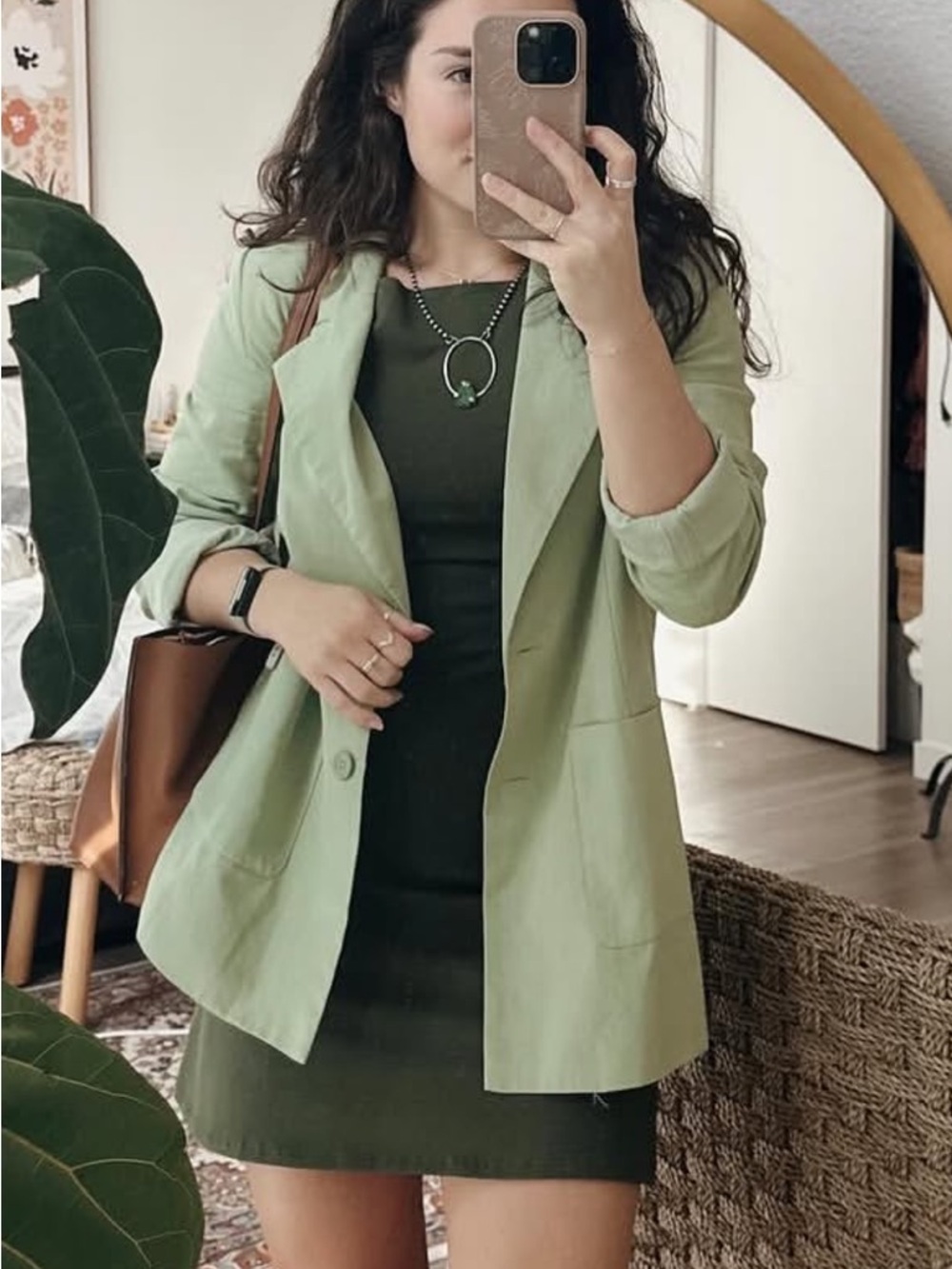 Showpo Light Green Women's Blazer Jacket